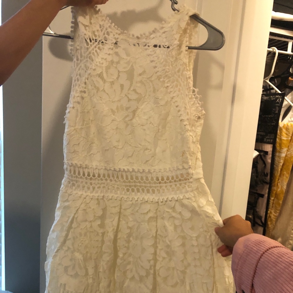 White lace dress